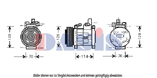 AKS DASIS Kompressori, ilmastointilaite 851005N